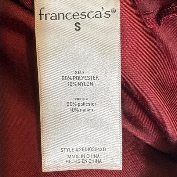 Miami Burgundy Wrap Mini Dress - Picture 11 of 12